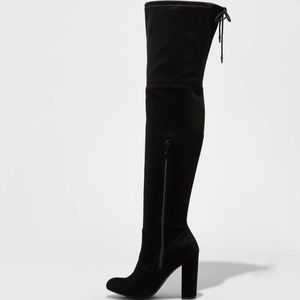 Black Heeled Over The Knee Boots